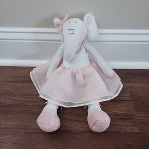Baby‎ Ganz Sweet Elephant Ballerina Pink Plush 12" Stuffed Toy Lovey